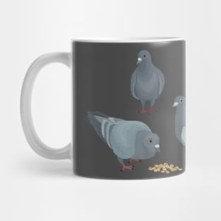 Snacking Pigeons Mug